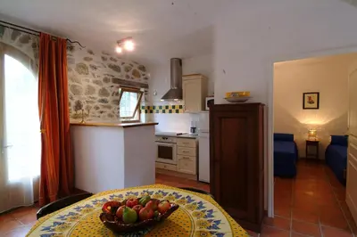 Cuisine ou kitchenette dans l'établissement Casa-Albina-Corsica
