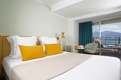 Un ou plusieurs lits dans un hébergement de l'établissement Hotel Balanea