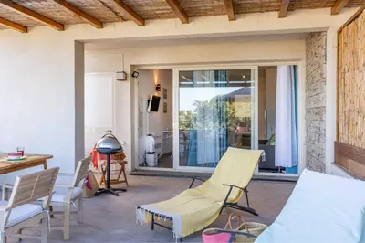 Coin salon dans l'établissement Casa Mediterranio