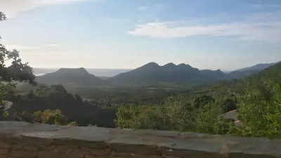 Paysage naturel près de la maison de vacances