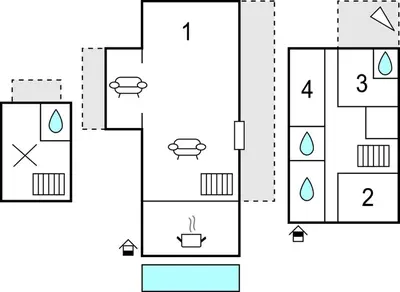 Plan de l'établissement Awesome Home In Ville-Di-Paraso