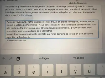 Plan de l'établissement MULINU BIANCU
