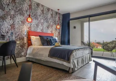 Un ou plusieurs lits dans un hébergement de l'établissement Casa Dalessio 3 - Villa Vue Mer et Piscine