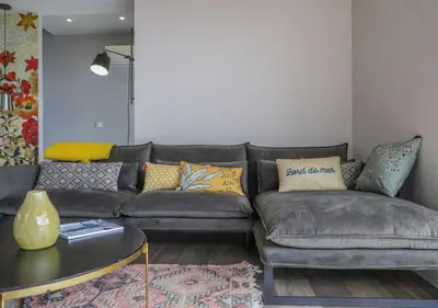 Coin salon dans l'établissement Casa Dalessio 3 - Villa Vue Mer et Piscine