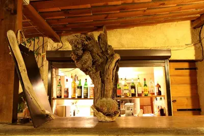 Salon ou bar de l'établissement La Bergerie