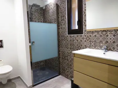 Salle de bains dans l'établissement La Bergerie