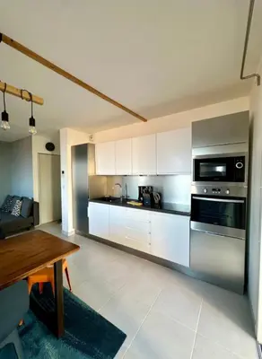 Cuisine ou kitchenette dans l'établissement ALOES Appartement T3