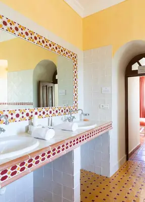 Salle de bains dans l'établissement CASA SANTA MARIA
