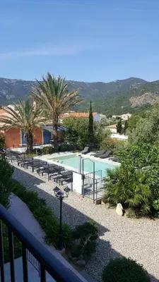 Vue générale sur la montagne ou vue sur la montagne depuis l'appartement