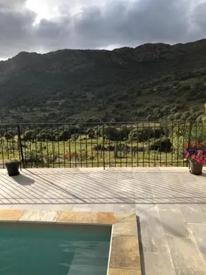 Vue générale sur la montagne ou vue sur la montagne depuis le B&B/chambre d'hôtes