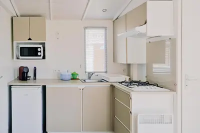 Cuisine ou kitchenette dans l'établissement U Pezzo