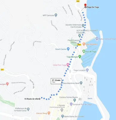 Plan de l'établissement Charmant petit studio en centre ville