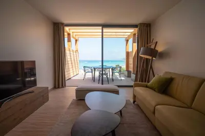 Coin salon dans l'établissement Residence Saletta Mare