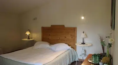 Un ou plusieurs lits dans un hébergement de l'établissement Auberge Pietra Monetta