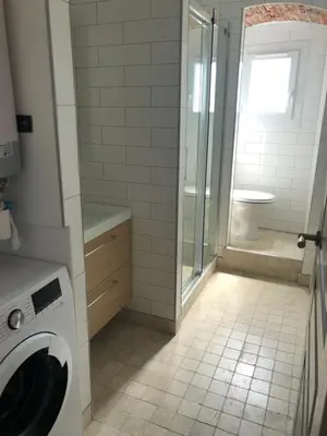 Salle de bains dans l'établissement Appartement Place du Marché Bastia