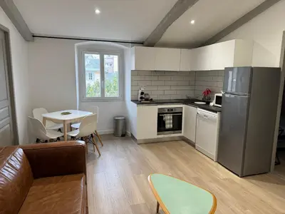 Cuisine ou kitchenette dans l'établissement Appartement Place du Marché Bastia