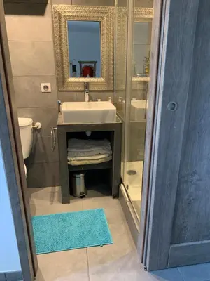 Salle de bains dans l'établissement Appart T2