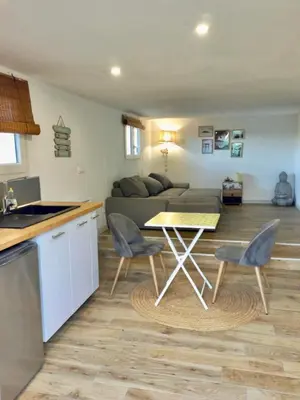 Cuisine ou kitchenette dans l'établissement Studio Zen