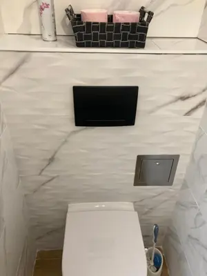 Salle de bains dans l'établissement Charmant T1 Bastia