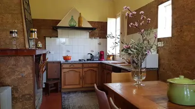 Cuisine ou kitchenette dans l'établissement Aroma Green Villa