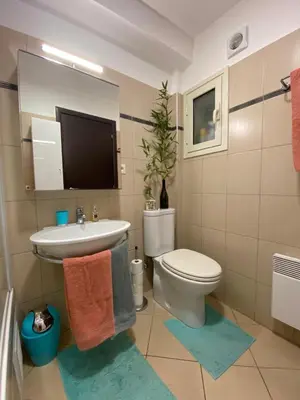 Salle de bains dans l'établissement Appartement Dolce Farniente Corse Lozari