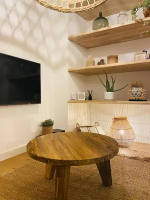 Télévision ou salle de divertissement dans l'établissement Appartement Casadilonda - Casadibastia - Vue mer Citadelle