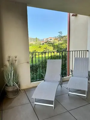 Balcon ou terrasse dans l'établissement Appartement COCON vue mer