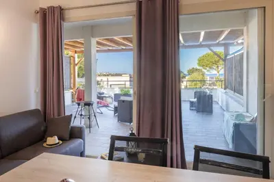 Coin salon dans l'établissement Casa Balanina