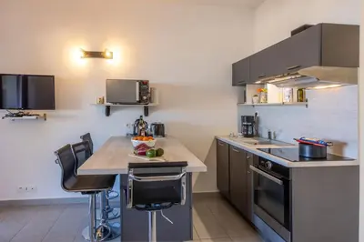 Cuisine ou kitchenette dans l'établissement Casa Balanina