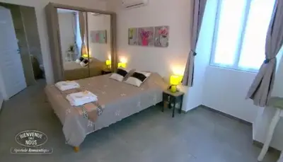 Un ou plusieurs lits dans un hébergement de l'établissement Gite Casa di Emma