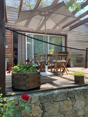 Terrasse ou espace extérieur de l'établissement Caselena , un havre de paix en Balagne