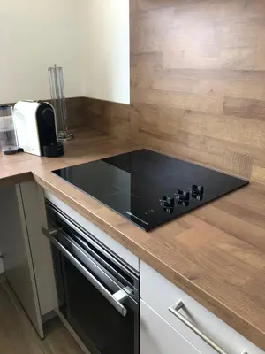 Cuisine ou kitchenette dans l'établissement Mare e Monti