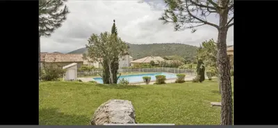 Vue générale sur la montagne ou vue sur la montagne depuis l'appartement