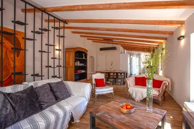 Coin salon dans l'établissement Maison de Charme-A STALLA- Entre Mer et Montagne