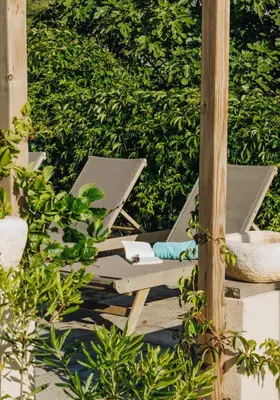 Jardin de l'établissement Oro Biancu