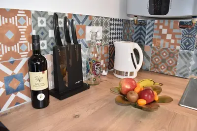 Cuisine ou kitchenette dans l'établissement Confort et calme au sud de Bastia