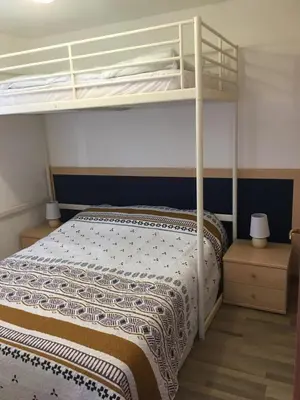 Un ou plusieurs lits dans un hébergement de l'établissement Corse Appartement vue mer - Linguizzetta - Marine de Bravone