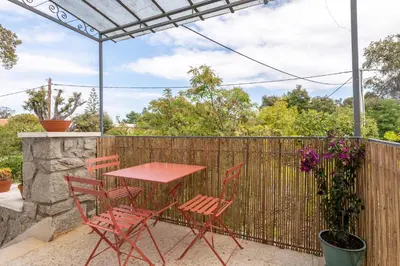 Balcon ou terrasse dans l'établissement Résidence Poggiole