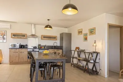 Cuisine ou kitchenette dans l'établissement Villa Davia
