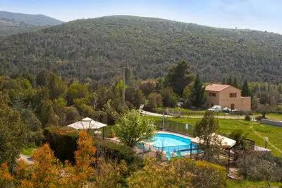 Vue générale sur la montagne ou vue sur la montagne depuis le B&B/chambre d'hôtes