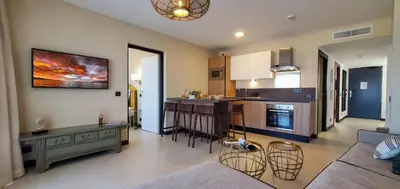 Cuisine ou kitchenette dans l'établissement Eco-Résidence Dolce Paese & Spa