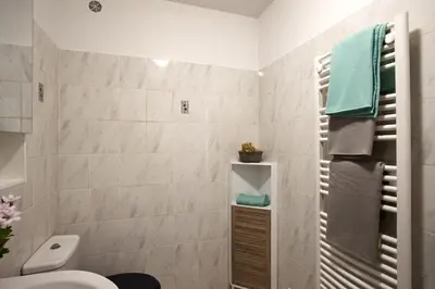 Salle de bains dans l'établissement Casa San Roccu