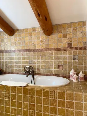 Salle de bains dans l'établissement Chambres d'hôtes et studios de charme - A Mandria