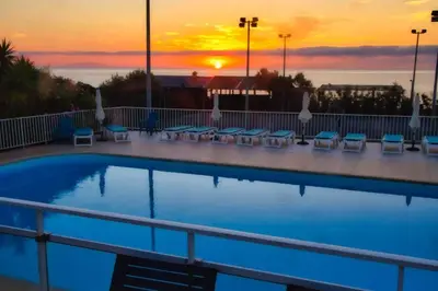 Plan de l'établissement Studio charmant à Cervione avec piscine partagée - 30 m²