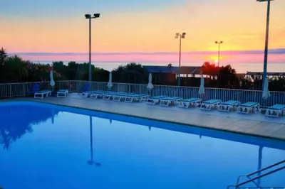 Plan de l'établissement Studio charmant à Cervione avec piscine partagée - 30 m²