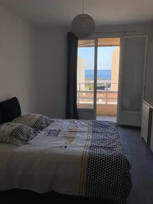 Un ou plusieurs lits dans un hébergement de l'établissement Appartement Bastia Centre