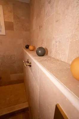 Salle de bains dans l'établissement Casa Cardiccia