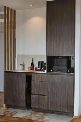 Cuisine ou kitchenette dans l'établissement Hôtel & Spa Rocabella
