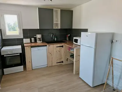 Cuisine ou kitchenette dans l'établissement Pinea Mare
