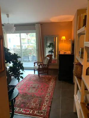 Coin salon dans l'établissement Erbalunga Magnifique t2 4pers